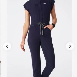 Figs Navy Rafaela Women's Jumpsuit Scrubs Small